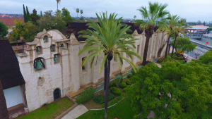 San Gabriel Mission East View from 75 feet